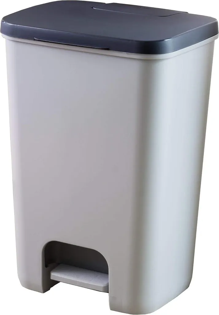 Poubelle 20L gain de place pour tri sélectif intérieur gris moderne