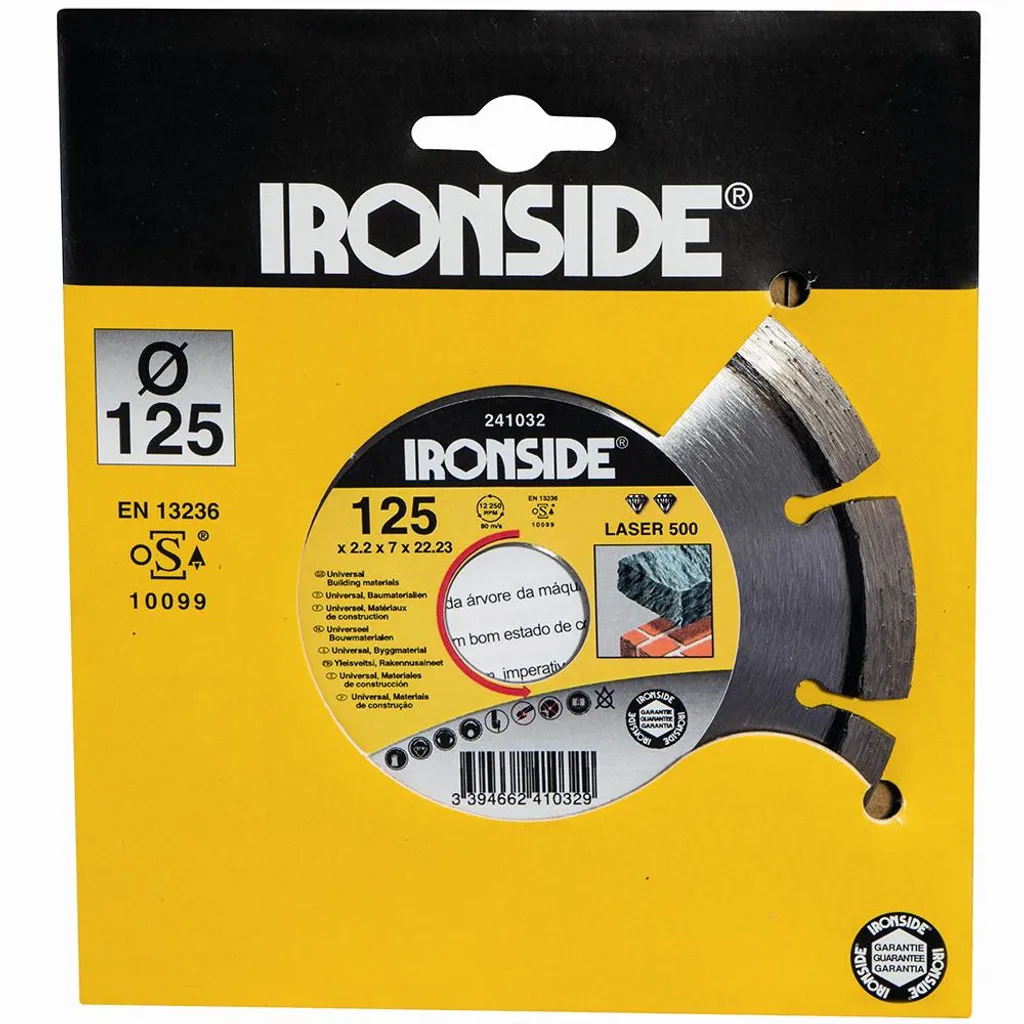 Mola Diamantata 125 mm Ironside | Taglio a Secco Professionale