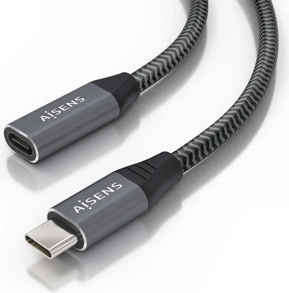 Aisens A107-0761 Prolunga USB-C 3.2 20Gbps 100W 1.5m Grigio