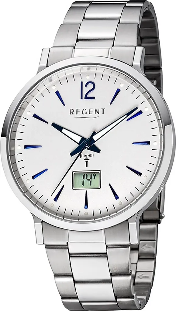 Regent FR-246 Orologio Uomo Radiocontrollato Acciaio - Precisione Tedesca