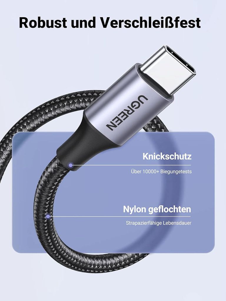 UGREEN USB-C To USB-A Cable Black 1M Produktbild 18