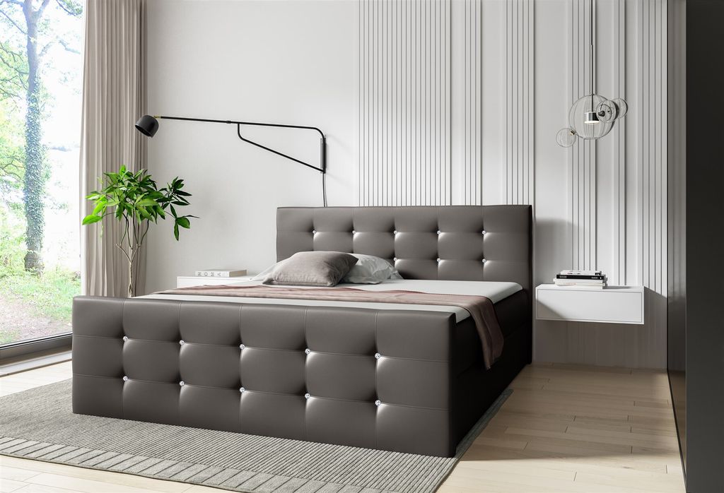 Boxspringbett Schlafzimmerbett LIAMOS 160x220cm in div. Farbvarianten