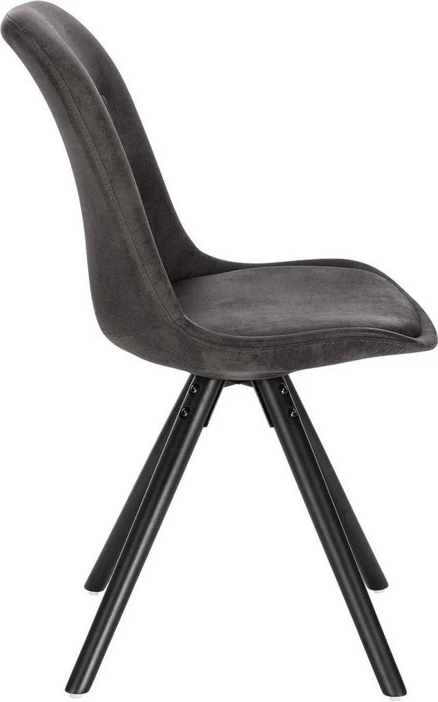 Lot 2 Chaises Salle à Manger Cozi Anthracite - Idéal Bureau Visiteur - 7