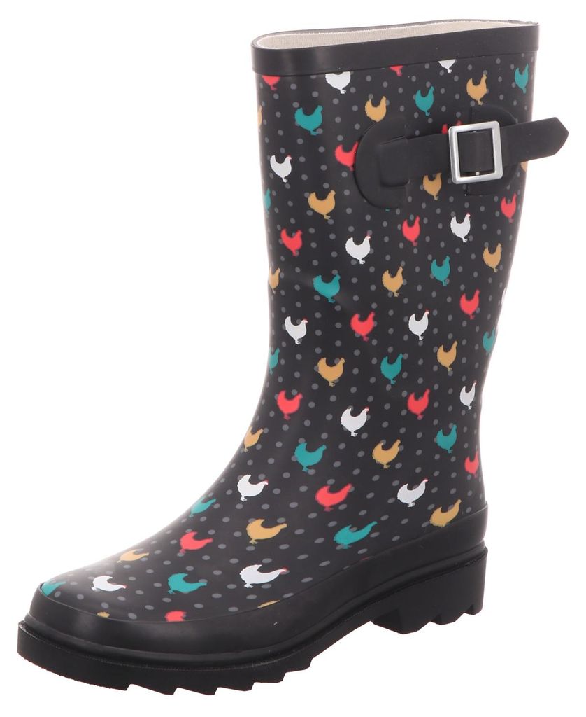 Jewels of Style Damen-Gummistiefel Motiv Hühner Produktbild 