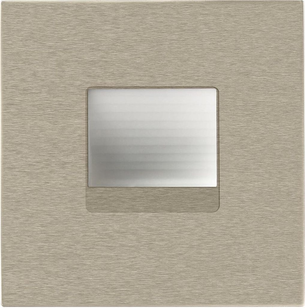 LEDX LED-Einbauleuchte LB19 EDOS quad. ww 1,5W 80lm nickel gebürstet