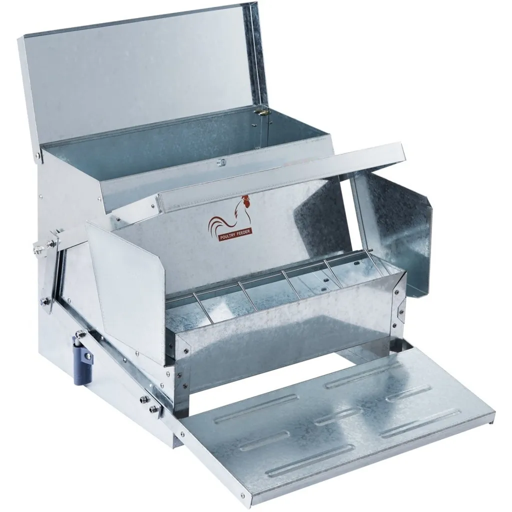 Mangiatoia Automatica Pollame 11kg Acciaio - Massima Sicurezza Magnetica