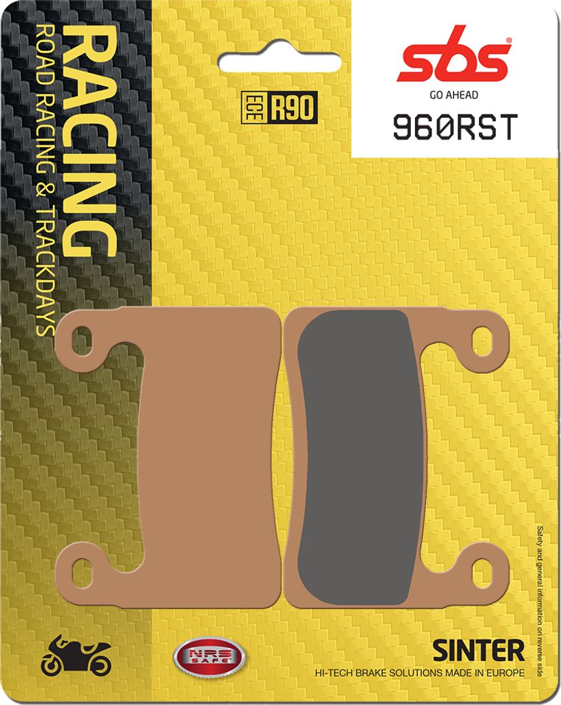 Bremsbelag SBS 960RST (Satz pro Scheibe) Road Racing Sinter