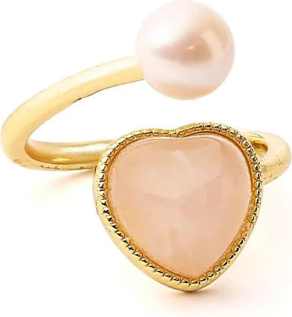 Bague Quartz Rose Ajustable : Fini les Problèmes de Taille - Lot de 2