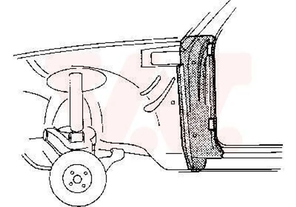 Portière de voiture VAN WEZEL 3723315 pour Opel et Vauxhall Berline