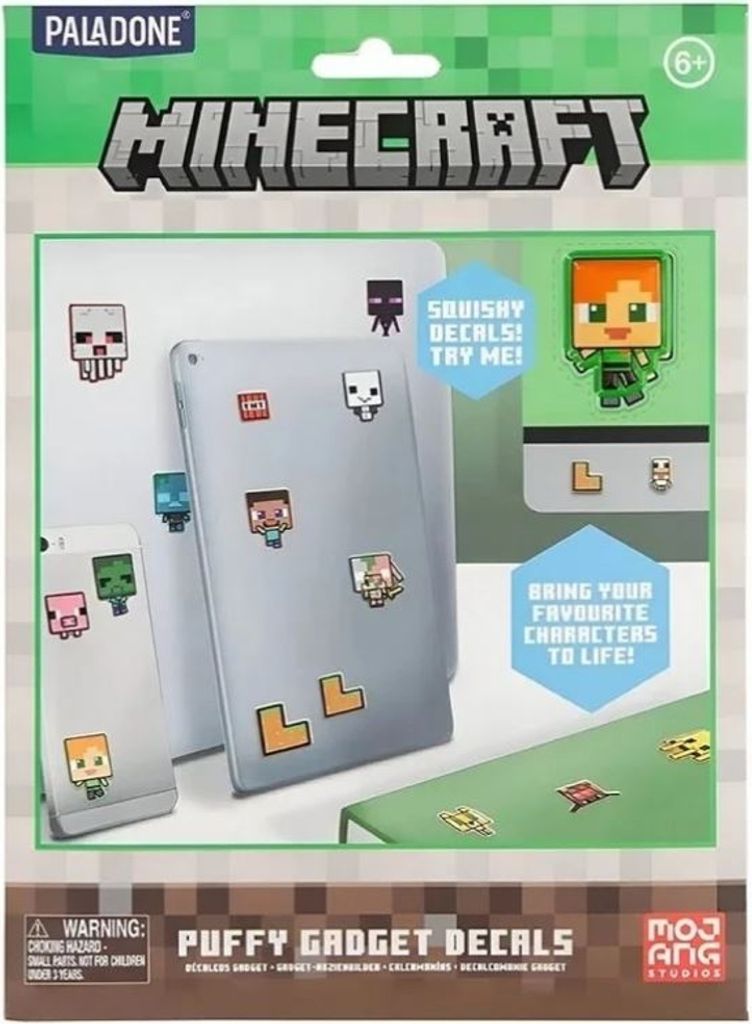Nálepky s nafúknutým zariadením Minecraft Obrázok produktu 