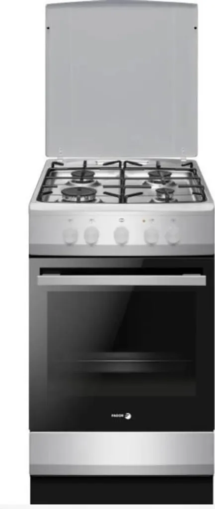 Cuisinière Fagor FACG202S 4 feux gaz : grand four 74L anti-manque