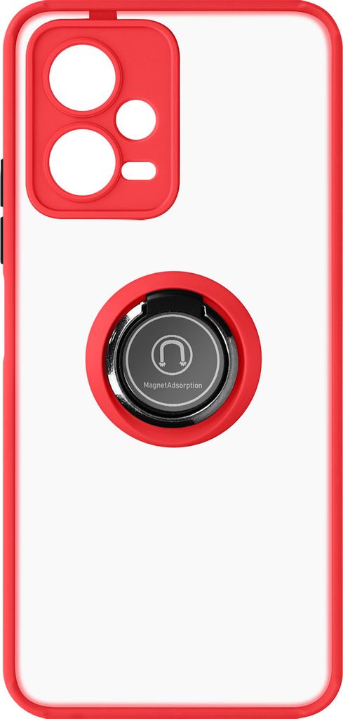 Hybrid Handyhülle mit Ring-Halterung Xiaomi Redmi Note 12 5G – Rot