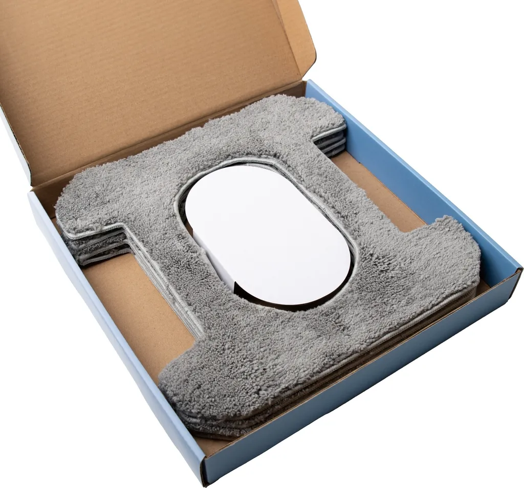 4 Chiffons Microfibres Gris pour Hutt W8 Haute Capacité d'Absorption