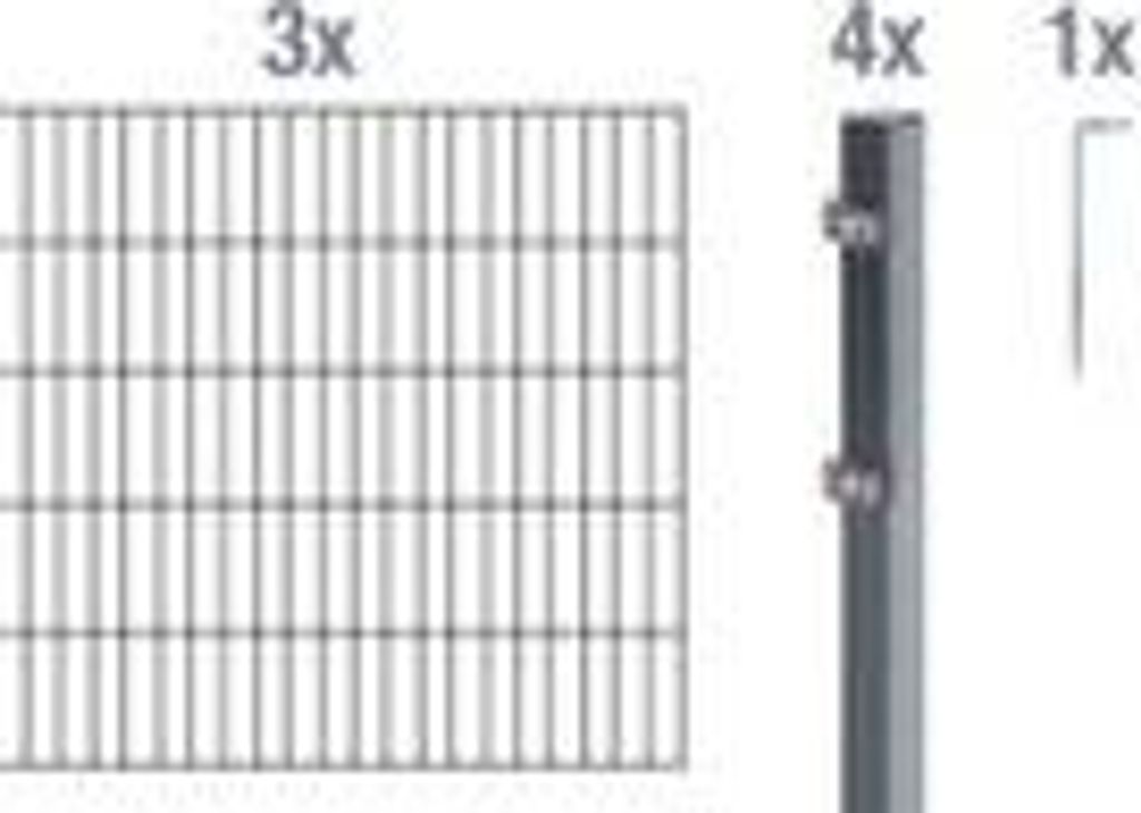 Alberts Doppelstabmatten Zaun, Höhe 120 cm, Länge 6 m, Produktbild 