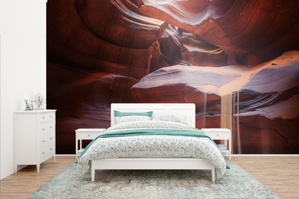 MuchoWow Fototapete für Wohnzimmer oder Schlafzimmer Wandtapete Vinyl Motivtapete Landschaft - Höhle - Sand - Natur - 435x260 cm - Kinderzimmer