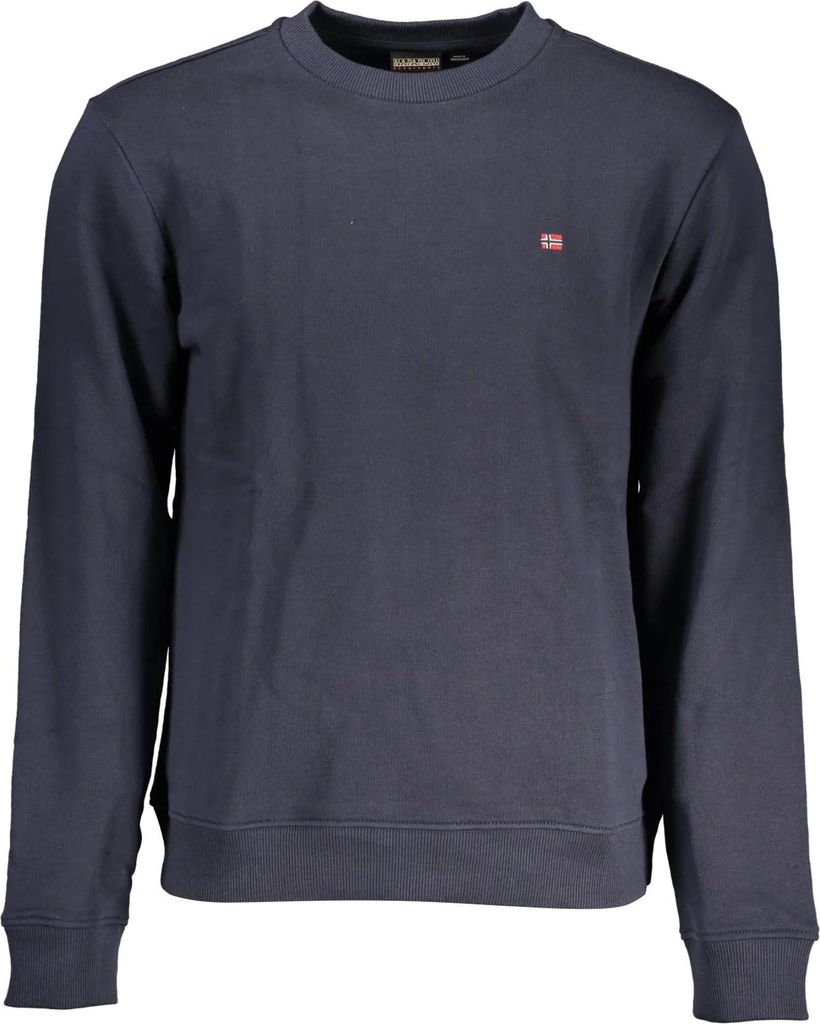 Herren-Sweatshirt Blau: Langarm, Rundhalsausschnitt, Produktbild 