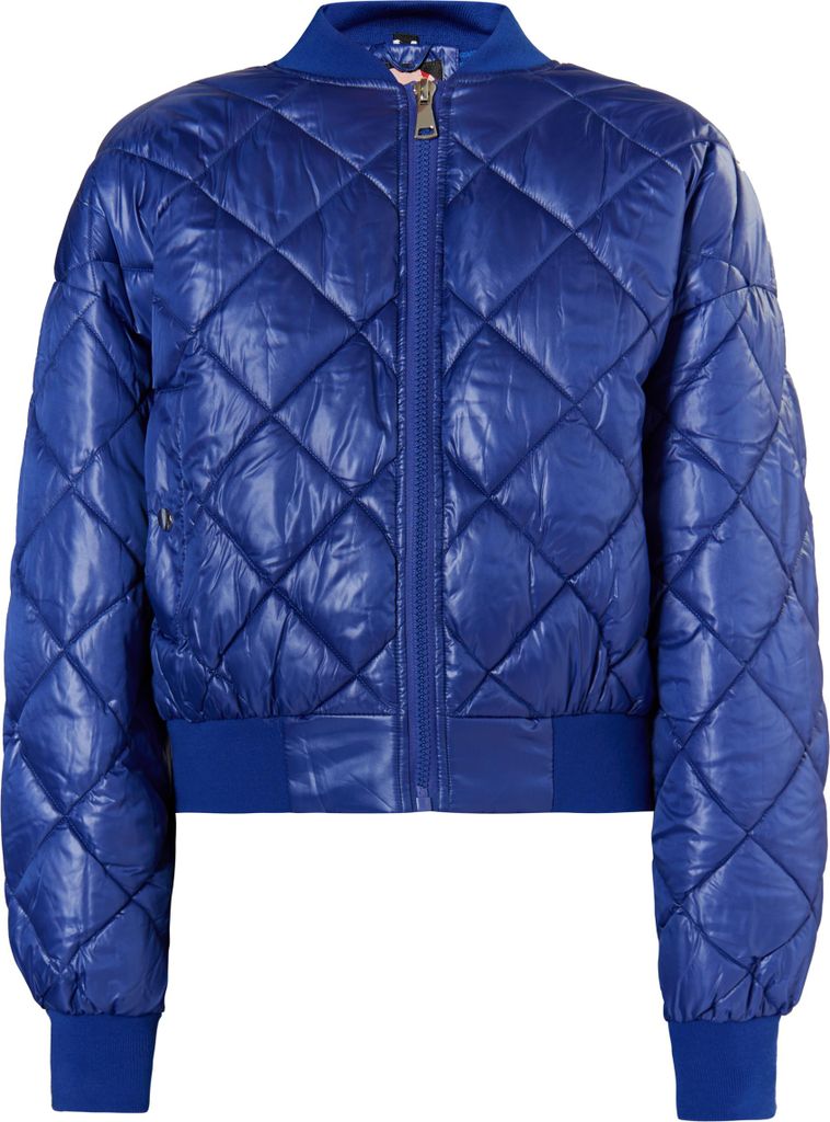 Damen Jacke blau S aus Polyamid, rautenförmig gesteppt, Produktbild 