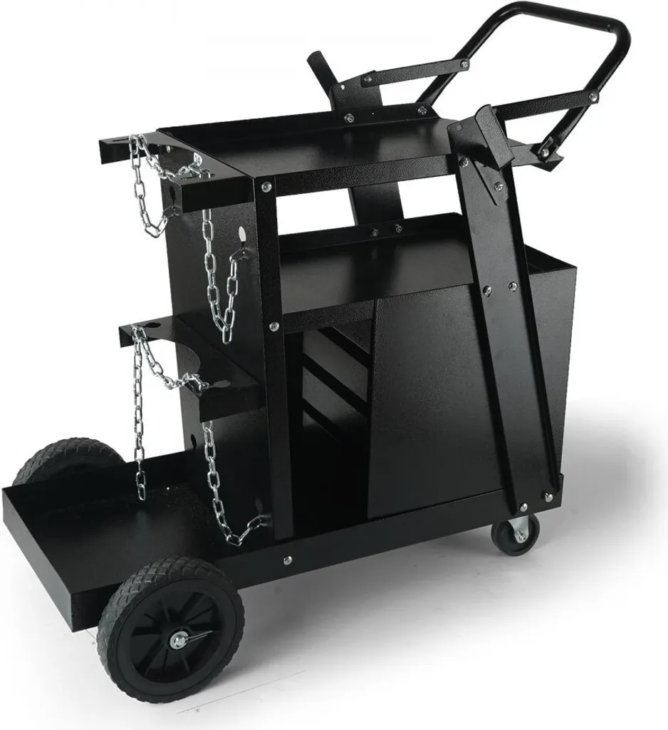 Chariot de soudage 2 plateaux et 4 tiroirs robuste avec charge 100kg