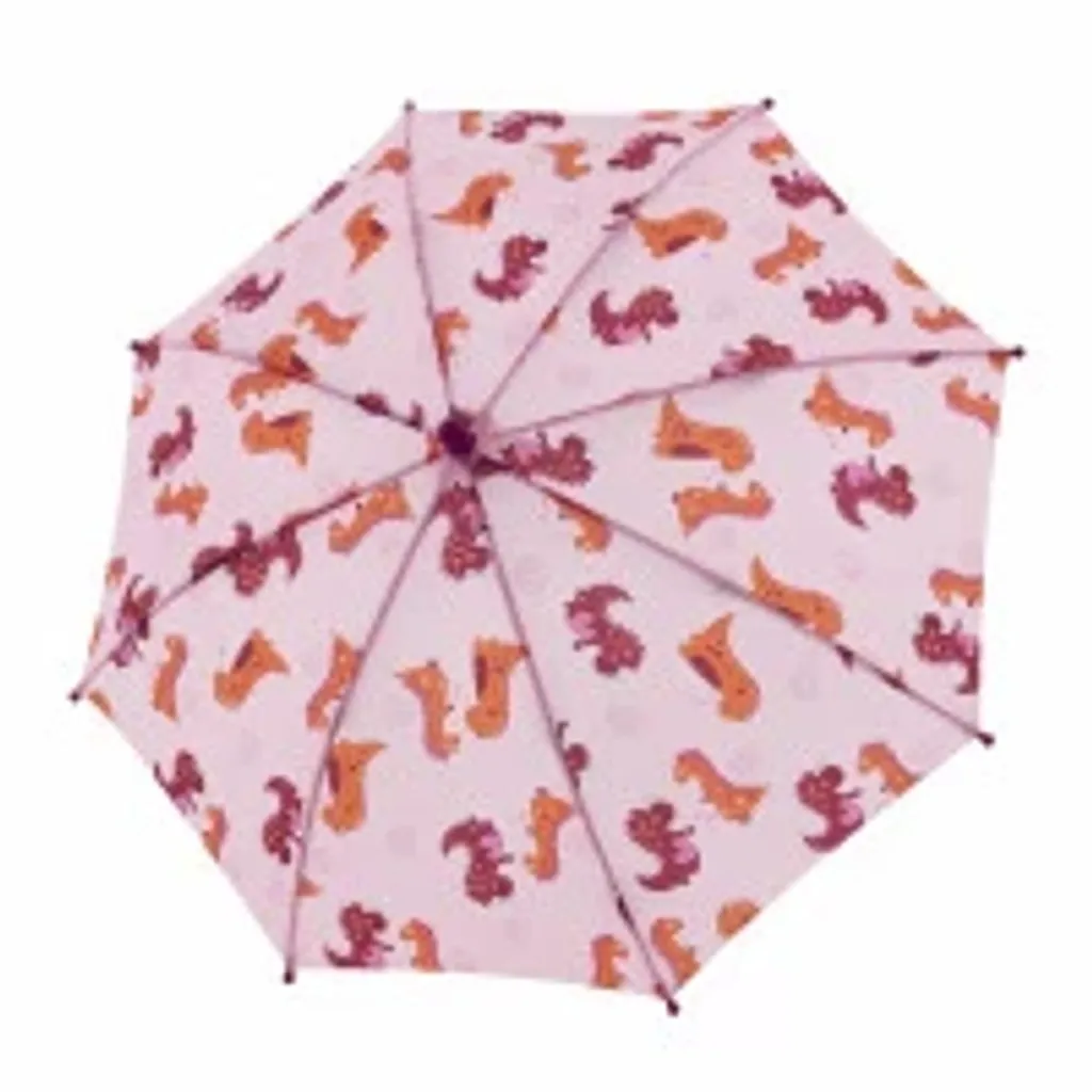 Doppler Kids Maxi Umbrella Dino Pink: Ombrello Bambini Resistente Rosa