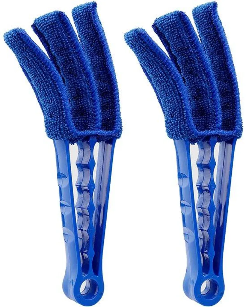 Brosse en microfibre lavable pour stores vénitiens et grilles auto x2