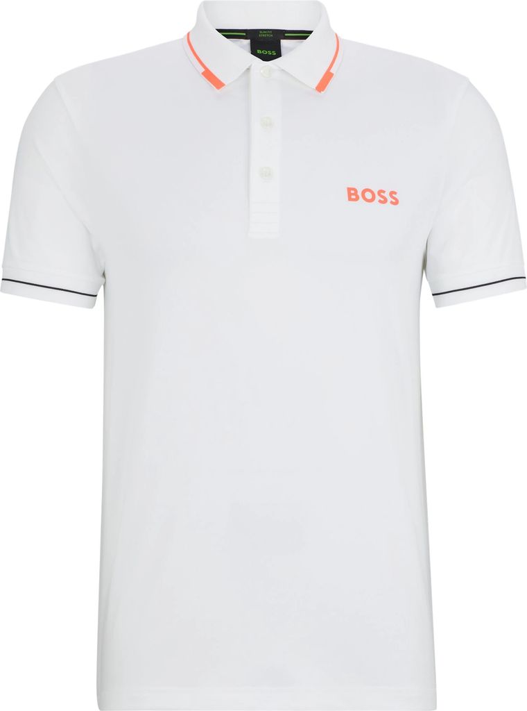 Boss Herren Poloshirt Weiß 50506203-101 Grösse L