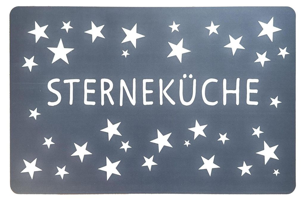 4 Platzsets Tischsets je 43,5 x 28 cm, Farbe:Grau Produktbild 