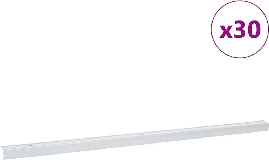Nez de marche antidérapant en aluminium argenté 67 cm - Pack de 30 pcs