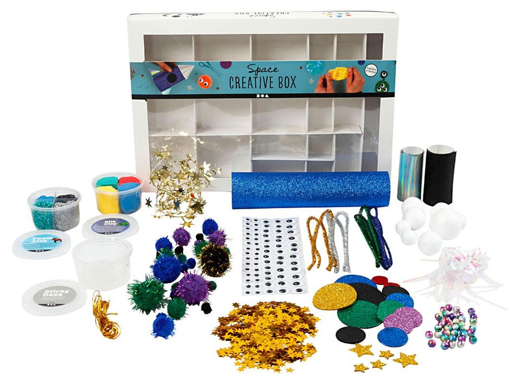 Creativ Company Bastelset Weltraum - kreatives Spielzeug für Kinder