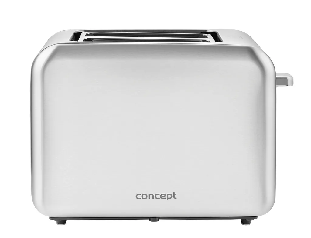 Cofan Tostapane 2 Fette, Bianco E Acciaio, 800W, Con Display Digitale E 6 Livelli Di Tostatura