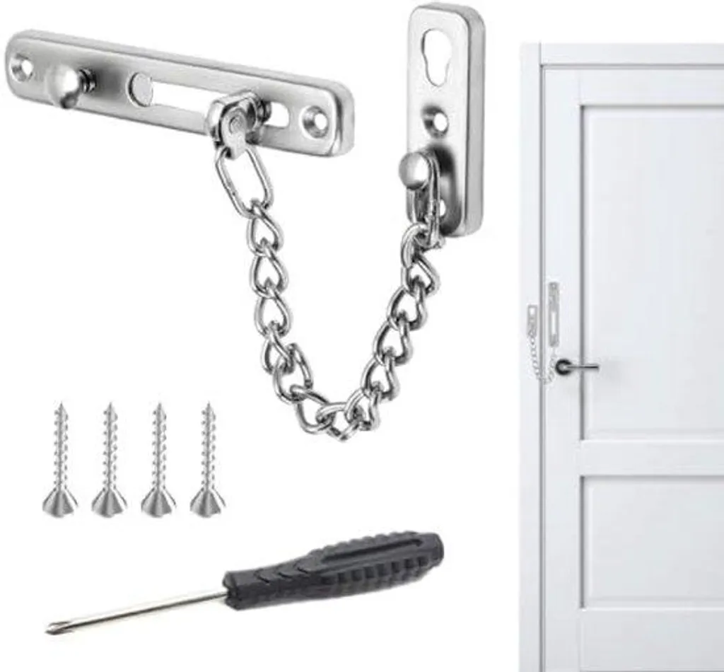 Serrure de sécurité porte sans perçage pour protéger votre maison - 6 pcs