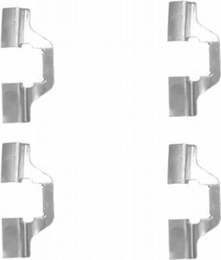 Kit Accessoires Plaquettes de Frein HELLA pour RENAULT CLIO - 4 Pièces