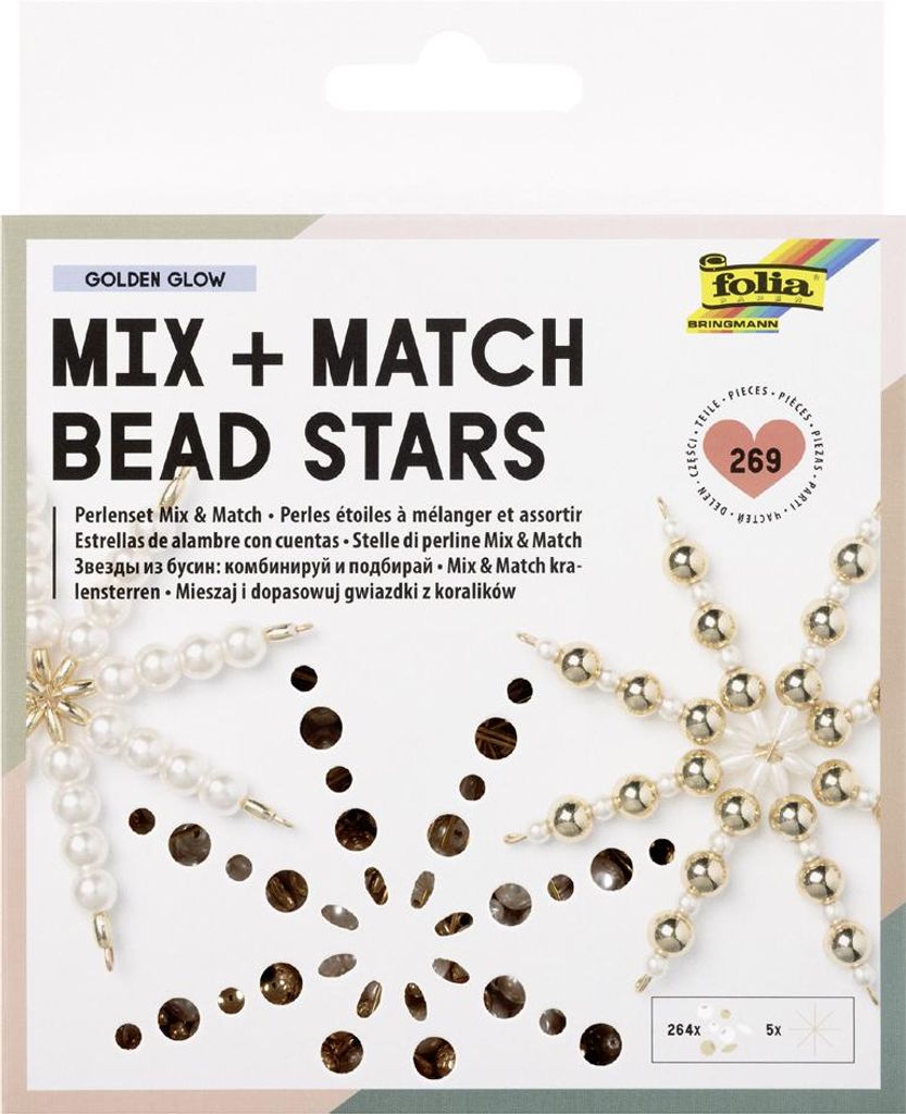 folia Perlensterne-set, Mix & Match, GOLDEN GLOW, 269-delig Productafbeelding 
