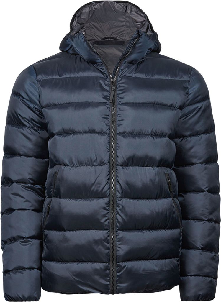 Tee Jays - "Lite" Steppjacke mit Kapuze für Herren/Damen Uni BC5038 (S) (Marineblau)