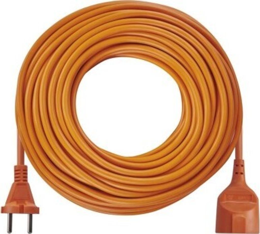 Emos Zweidraht beweglich Einspeisung 30 m / 1 Steckdose / orange / PVC / 230 V / 1 mm2