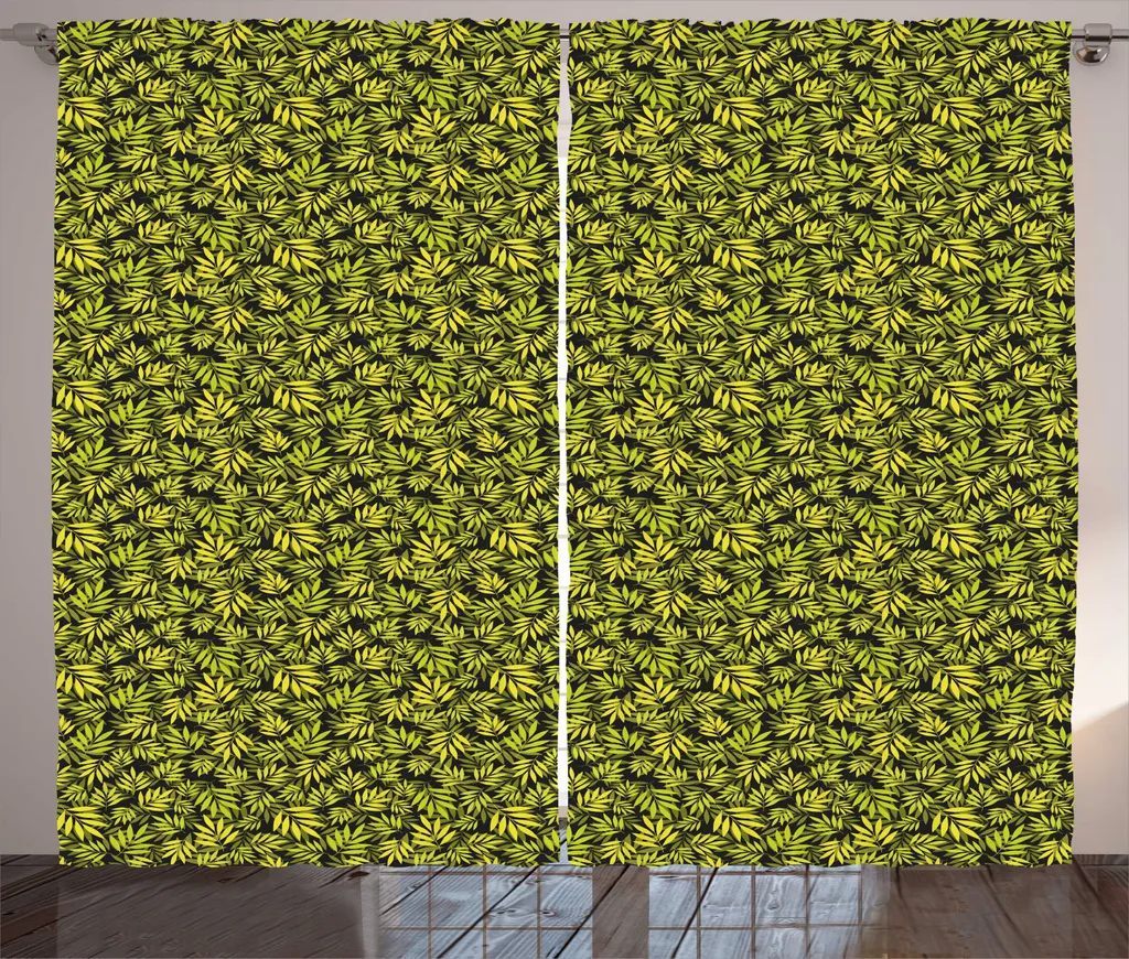 Tenda Soggiorno Universale ABAKUHAUS 280x245cm Giallo Verde Nero