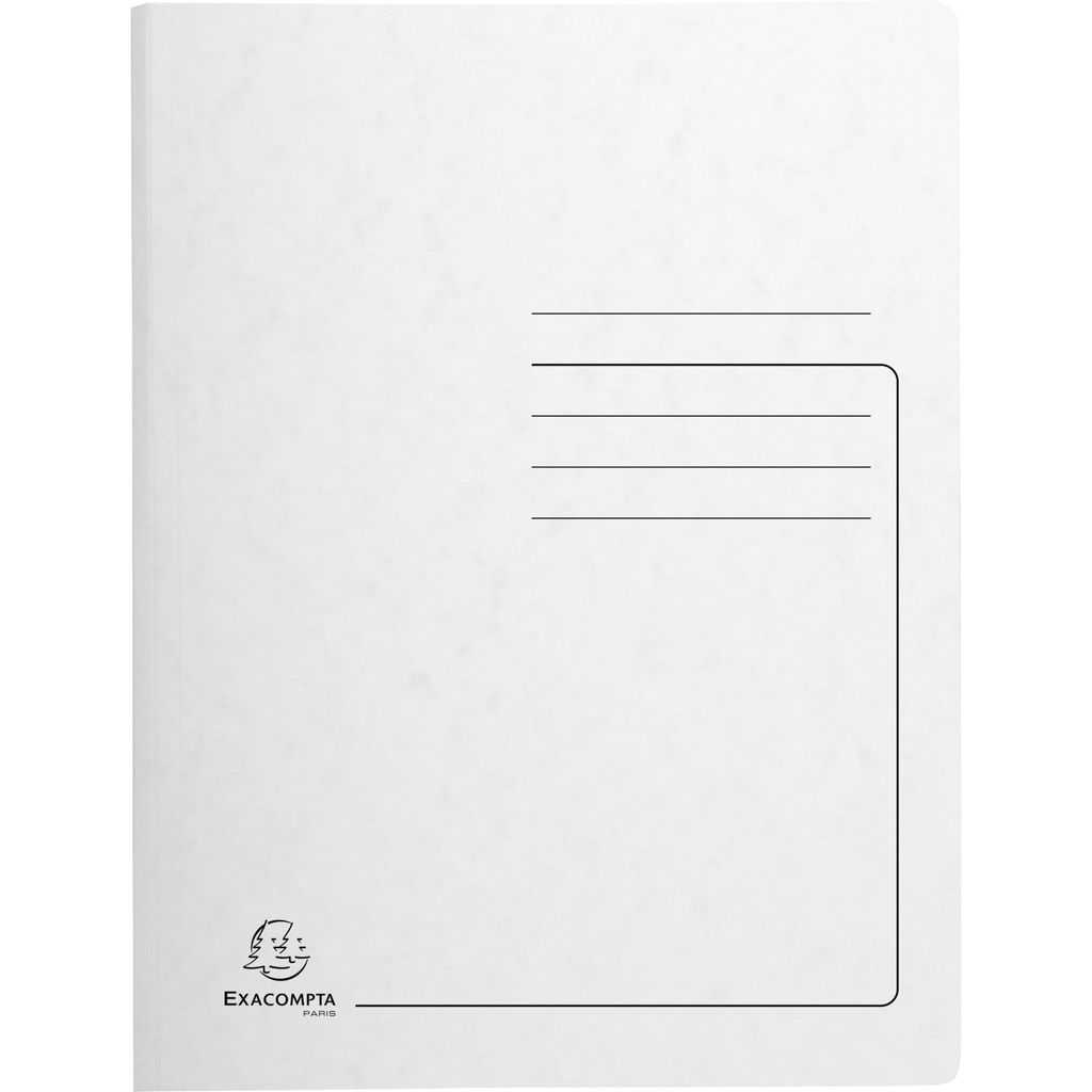 Exacompta 240226E 25x Spiralhefter aus Colorspan 355g/m2 - A4 - Weiß