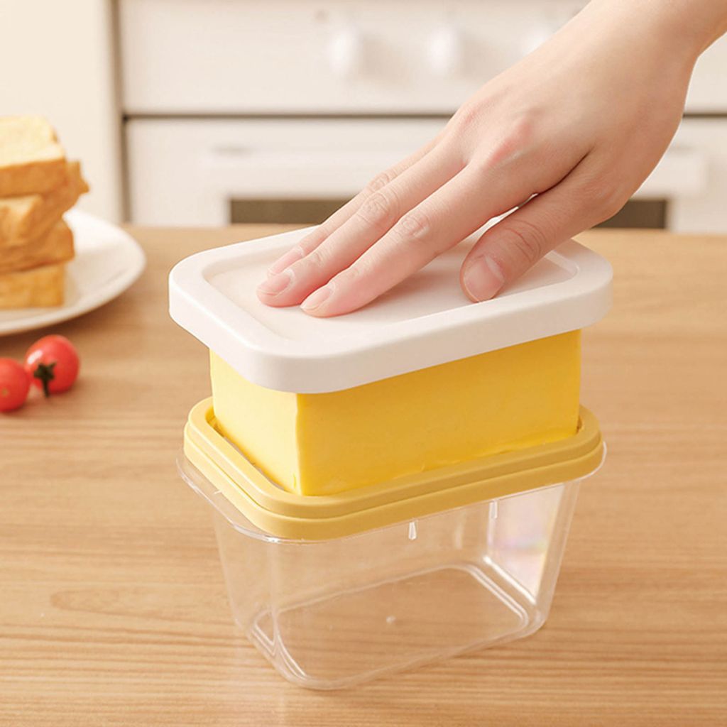 Sweejar Butterdose Aus Keramik In Käse-Form – Mit Deckel, Türkis, 18x14x10,5 Cm, Für Küche & Dekoration