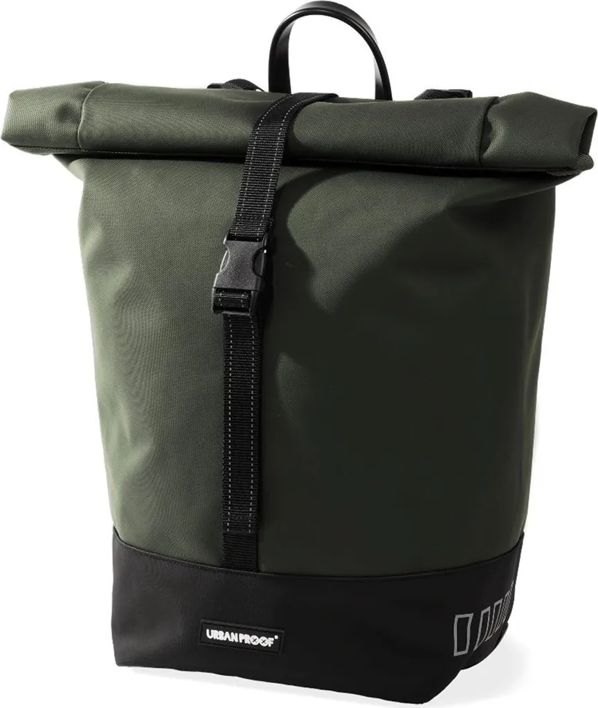 Sac sacoche de vélo déperlant 20 litres Urban Proof Rolltop vert