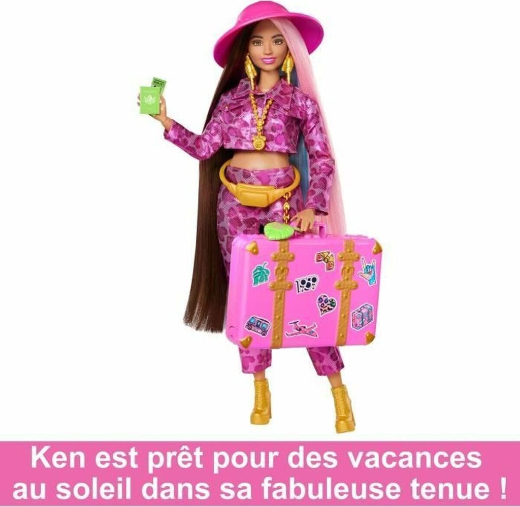 Reise Barbie-Puppe mit Safari-Outfit, Barbie Extra Fly, Produktbild 9