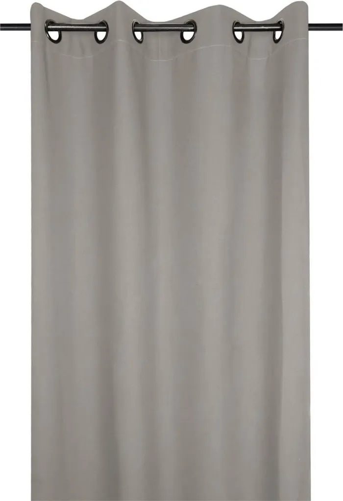 Rideau beige anti-regard 135x240 cm voilage opaque STOF à œillets