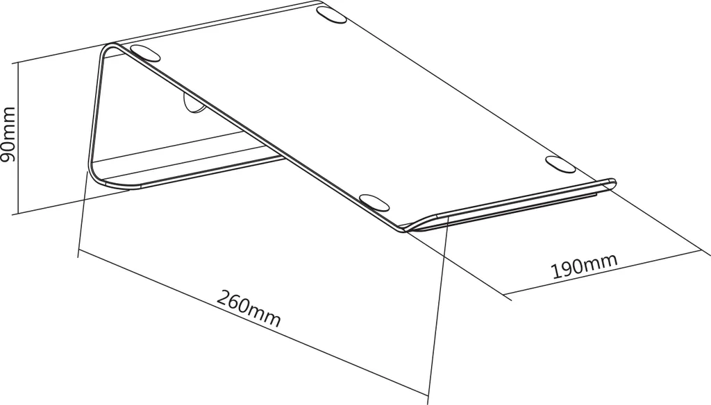 Support ordinateur portable contre mal de dos et cervicales alu 15 pouces - 9