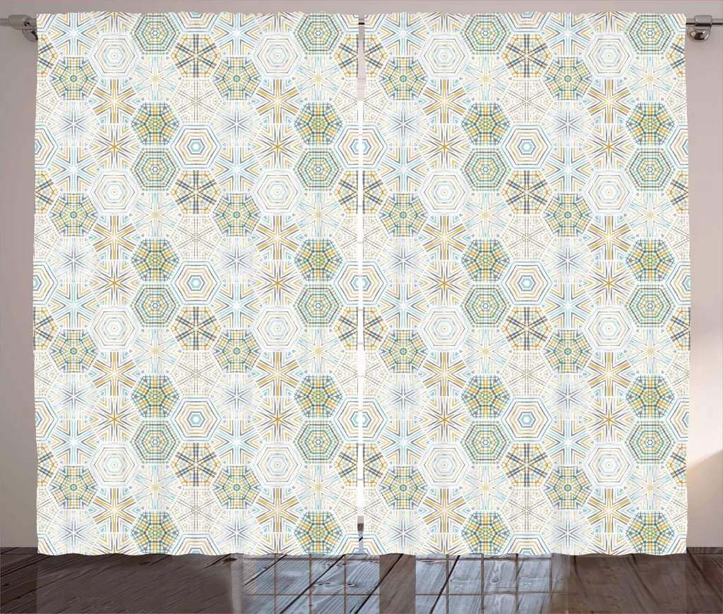 ABAKUHAUS Tenda Rustica Esagonale 280x245cm Verde Menta e Caffè
