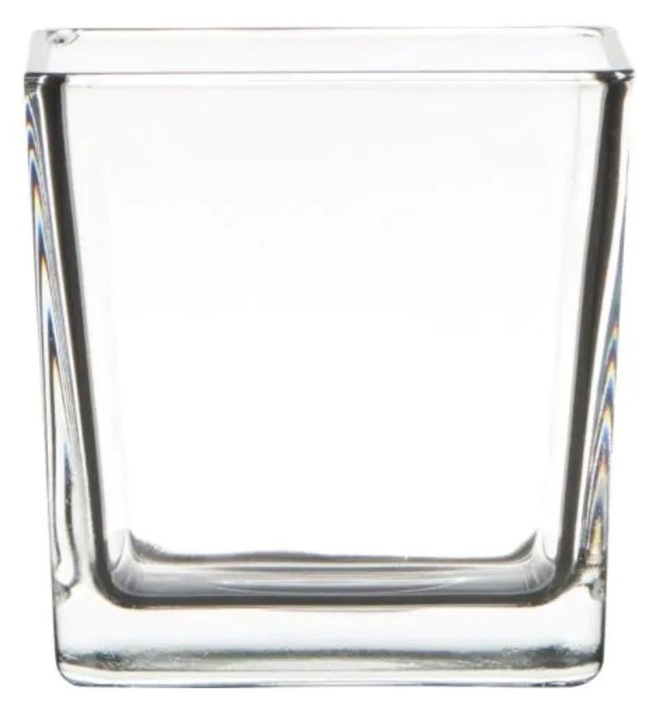 Teelichthalter, Dekoglas, Vase WÜRFEL CUBE H. 12cm 12x12cm Produktbild 