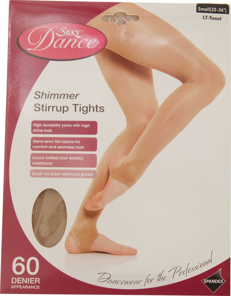 Silky Damen Steg-Strumpfhose, schimmernd LW167 (XL) (Toast)