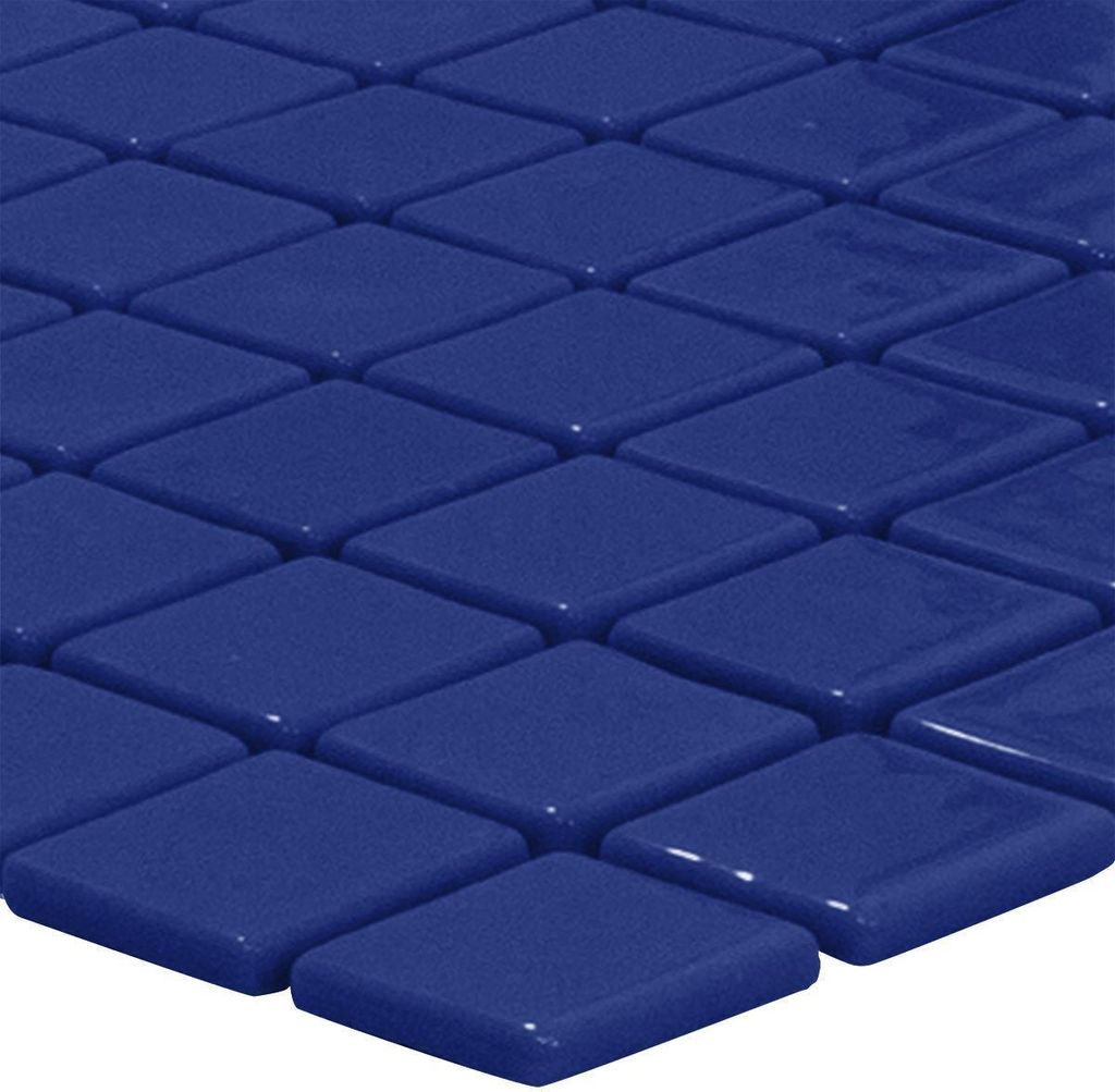 Glas Schwimmbad Pool Mosaik Venetia Dunkelblau