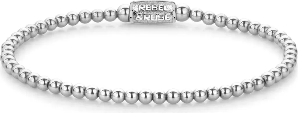 Rebel & Rose RR-30002-S-S Bracciale Silver Shine 3mm - Offerta Online
