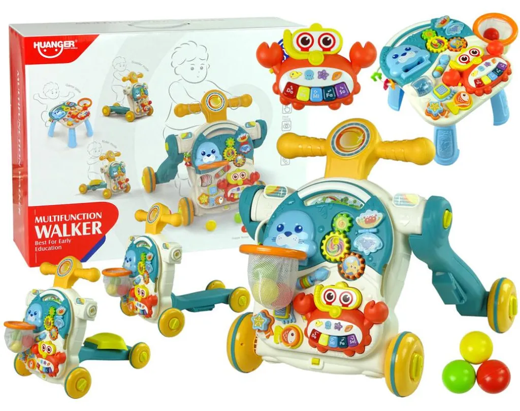 Trottinette éducative Pchacz 4 en 1 pour enfant évolutive et ludique
