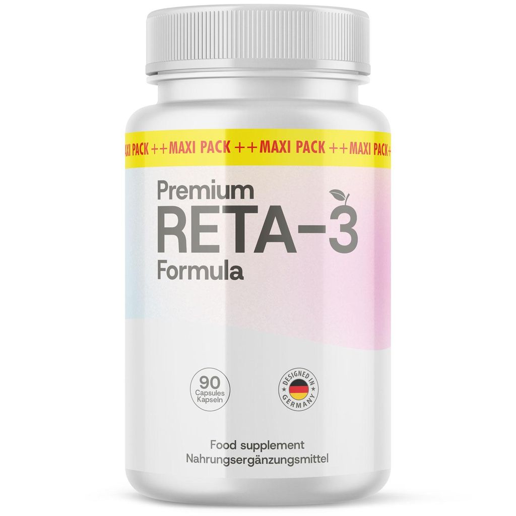 Premium Reta-3 Formula Kapseln | Mit Apfelessigpulver | 90 Produktbild 