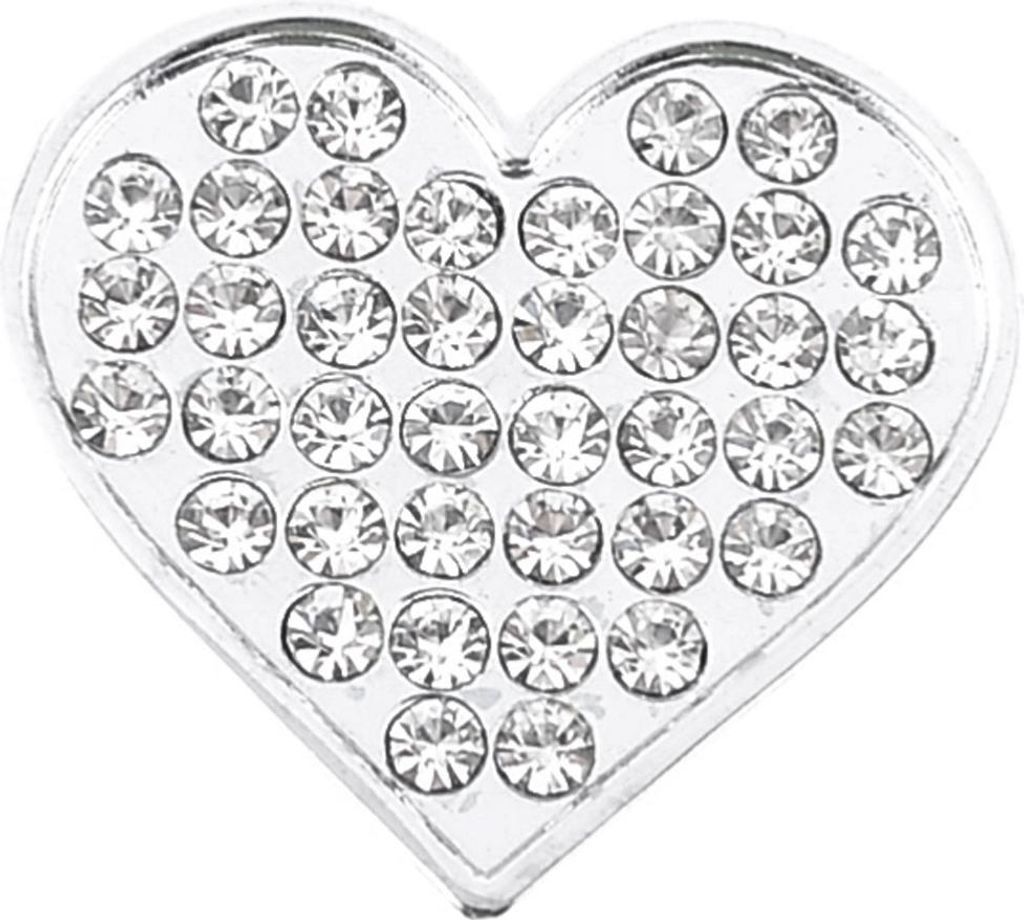 Silber glitzend Kristall Herz Form Design 3D Auto Kleber Aufkleber de de