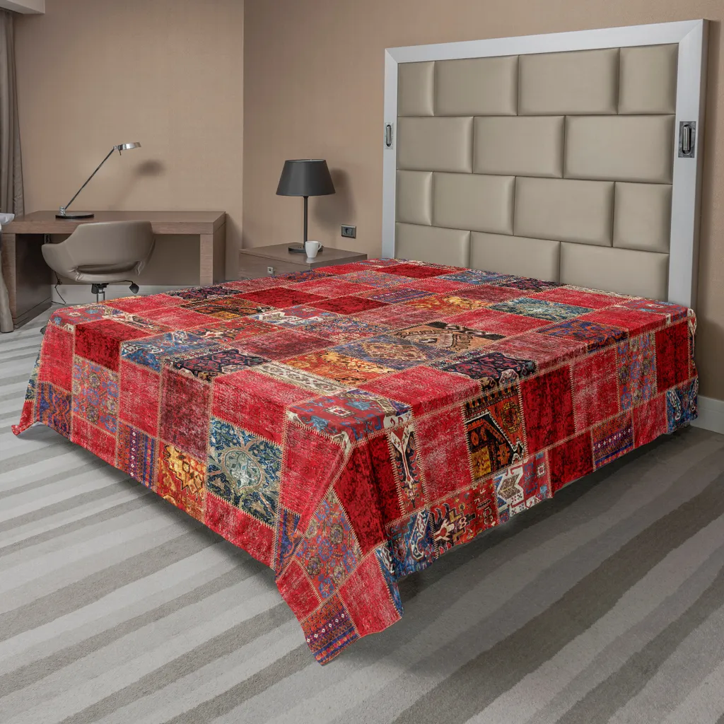 Drap de Lit Ornemental pour Décoration de Chambre Orientale et Grunge